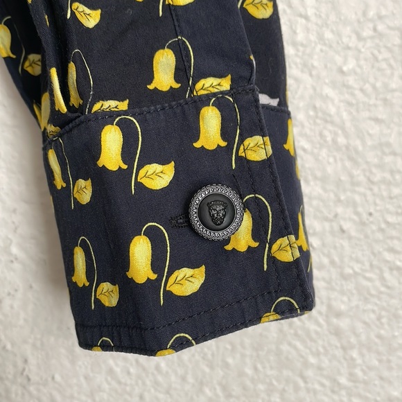 Vintage Gianni Versace Istante Button Down Shirt Floral - Picture 7 of 15